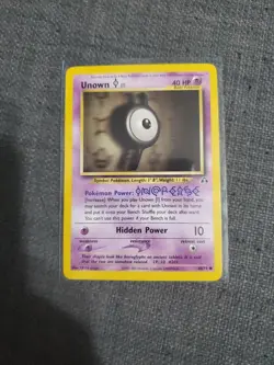 Unown [I] Pokemon TCG Neo Discovery #68 Regular Unlimited Common LP - Image 1