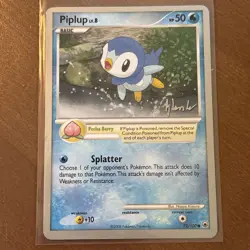 Piplup 72/100 - 2008 Pokemon World Championships - lv 8 (Pokemon Card TCG) RARE - Image 1
