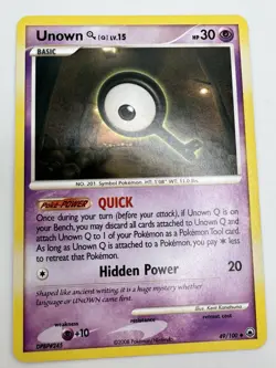 Pokemon TCG Unown Q Majestic Dawn 49/100 NM! - Image 1