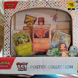 Pokemon TCG Scarlet and Violet 151 Poster Collection Box New Sealed - Image 1