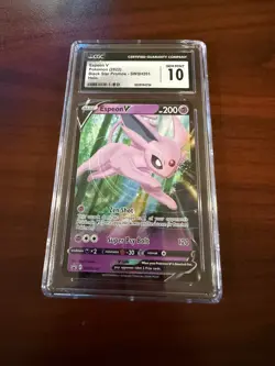 Espeon V Pokemon 2022 Black Star Promos #SWSH201 - CGC 10 - Image 1