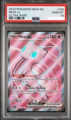 2023 Pokemon Mew En-151 Mew Ex #193/165 PSA 10 GEM MINT NEW - Image 1