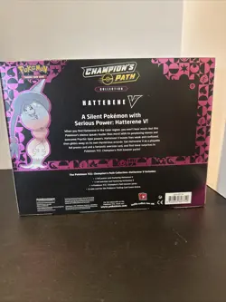 Pokemon Champion’s Path Hatterene V Box Case - 6 Boxes - Sealed - Image 2