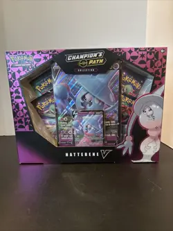 Pokemon Champion’s Path Hatterene V Box Case - 6 Boxes - Sealed - Image 3