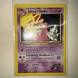 Pokemon TCG Sabrina's Slowbro 060/132 Gym Heroes Unlimited - Image 1