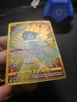 Mew 25/25 Pokemon TCG Celebrations 25th Anniversary Gold Holo Rare Pack Fresh NM - Image 3