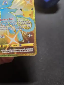 Mew 25/25 Pokemon TCG Celebrations 25th Anniversary Gold Holo Rare Pack Fresh NM - Image 4