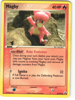 Magby Common Pokemon TCG Legend Maker 58/92 MP - Image 1
