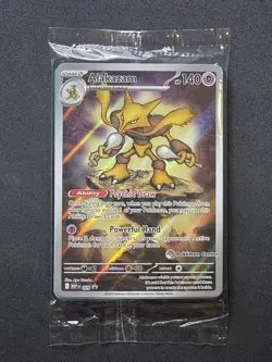 *SEALED* Alakazam 009 - Mega Evolution Pokemon Center Stamped Black Star Promo - Image 1