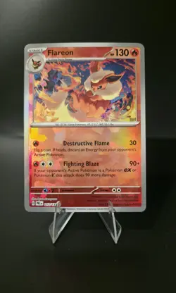 Flareon 013/131 Prismatic Evolutions Poke Ball Pattern Pokemon TCG NM - Image 1