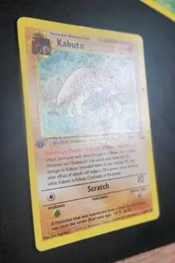 TCG Pokemon 1st Edition Fossil Kabuto 50/62 Common WOTC MP' - Image 2