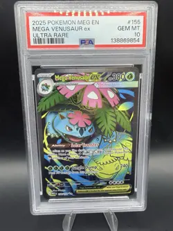 Mega Venusaur ex 155/132 Mega Evolution Holo Ultra Rare Pokemon Gem Mint PSA 10 - Image 1