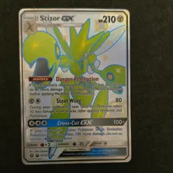 Pokemon Scizor GX 210 HP Shiny Holo Rare SV72/SV94 Hidden Fates: Shiny Vault - Image 1