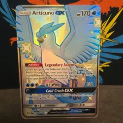 Pokemon Articuno GX 170 HP Shiny Holo Rare SV54/SV94 Hidden Fates: Shiny Vault - Image 1