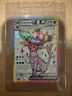 Pokemon Espeon EX SVP 175 Premium Figure Collection Black Star Promo - Image 1