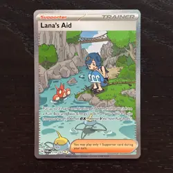 Lana's Aid 219/167 Pokemon Twilight Masquerade Special Illustration Rare Holo NM - Image 1