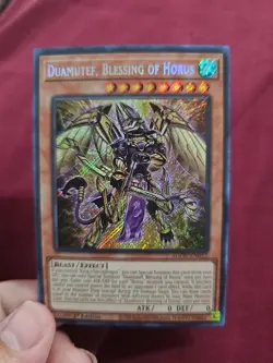 Yu-Gi-Oh! TCG Duamutef, Blessing of Horus Age of Overlord AGOV-EN012 1st Edition - Image 2