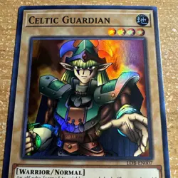 🔥 YUGIOH Celtic Guardian LOB-EN007 SUPER RARE HOLOFOIL NEAR MINT - Image 4