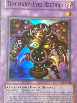 Yu-Gi-Oh Thousand-Eyes Restrict DL1-001 Duelist League Promo Limited Edition - Image 3