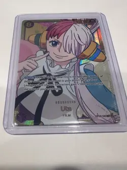 One Piece Uta OP02-120 SEC Near Mint English NM Includes Top Loader And Sleeve - Image 1