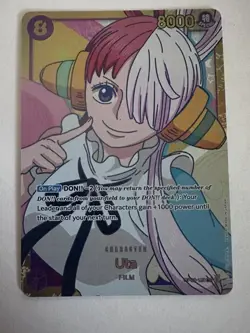 One Piece Uta OP02-120 SEC Near Mint English NM Includes Top Loader And Sleeve - Image 3