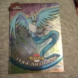 Topps Series 3 Pokemon TV Animation Card #144 Articuno Smooth Silver Foil LP - Image 3