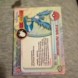 Topps Series 3 Pokemon TV Animation Card #144 Articuno Smooth Silver Foil LP - Image 5