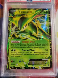 Virizion EX 9/101 HOLO RARE PSA 8 NM-MT BW Plasma Blast Pokemon Card - Image 2