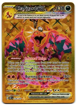Charizard ex 228/197 - Obsidian Flames Hyper Rare Pokemon TCG - M/LP Card - Image 1