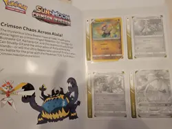 CRIMSON INVASION COLLECTOR'S ALBUM + Sealed Toys r Us Jangmo-o 75/111 HOLO Card - Image 2