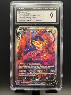 CGC 9 Zamazenta v Galarian Gallery Crown Zenith GG54/GG70 Pokemon Card - Image 1