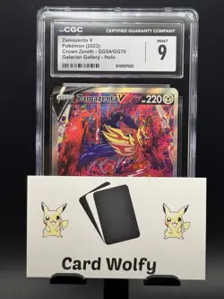 CGC 9 Zamazenta v Galarian Gallery Crown Zenith GG54/GG70 Pokemon Card - Image 3