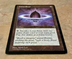 Lot of 2 MTG Lotus Petals - Tempest - Lightly Played Magic: The Gathering cards - Image 3