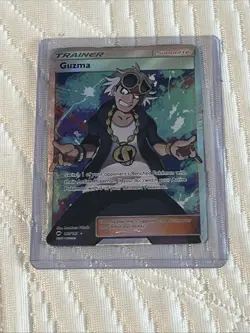 Guzma Burning Shadows 143/147 Ultra Rare Full Art SM Holo Card - Image 1