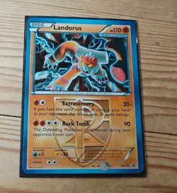 Pokemon Landorus BW79 Holo Swirl Black & White Promo NM Card - Image 1