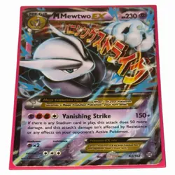 Mega M Mewtwo EX 63/162 BREAKthrough Ultra Rare TCG Pokemon Card LP - Image 1