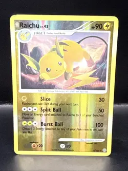 Pokemon TCG Cards Raichu 8/100 Stormfront Reverse Holo Rare - Image 2