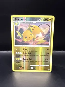 Pokemon TCG Cards Raichu 8/100 Stormfront Reverse Holo Rare - Image 3