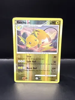 Pokemon TCG Cards Raichu 8/100 Stormfront Reverse Holo Rare - Image 4