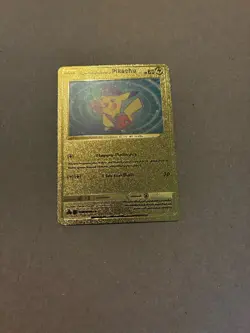 ⭐⚡ Pokemon Pikachu Gold Foil Special Delivery Card 2021 NM🐭✨Collector Must-Have - Image 1