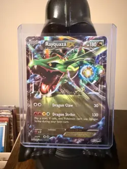 Rayquaza EX XY73 Black Star Promo Pokemon Card - LP/MP - Image 1