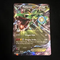 Rayquaza EX XY73 Black Star Promo Pokemon Card - LP/MP - Image 2
