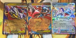 EX Holo 3Card Lot Pokemon TCG Mega Latias EX, Mega Lucario EX, Lapses - Image 1