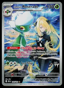 Pokemon Card Cynthia's Roserade 184/182 SV10: Destined Rivals - Image 1