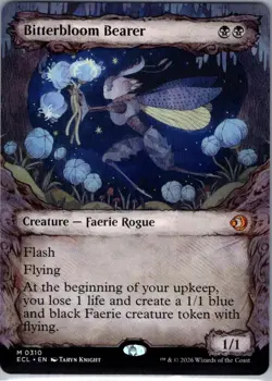 MTG Magic Lorwyn Eclipsed Bitterbloom Bearer (Showcase) Non-Foil 310 NM - Image 1