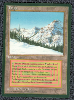 TAIGA dual land plus 4 German FBB Magic the Gathering MTG - Image 1