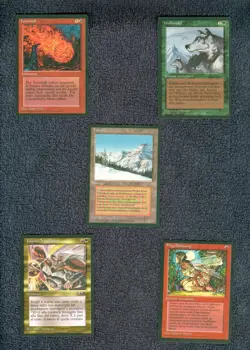 TAIGA dual land plus 4 German FBB Magic the Gathering MTG - Image 4