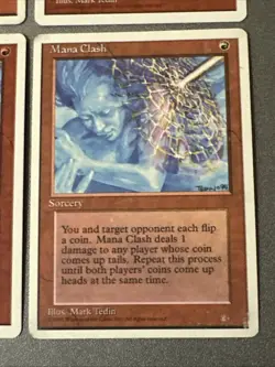 Mana Clash X4 4th/5th Edition Various Condition See Pics Front/back - Image 2