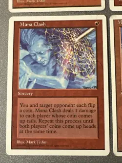Mana Clash X4 4th/5th Edition Various Condition See Pics Front/back - Image 3