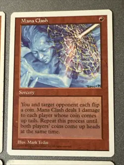 Mana Clash X4 4th/5th Edition Various Condition See Pics Front/back - Image 4